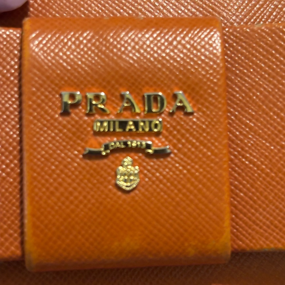 Prada Women's Orange Clutch Bag/wallet - Picture 7 of 7